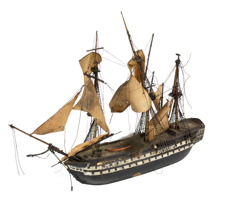 Detail of Warship; 74 guns; 3rd rate by William Haines