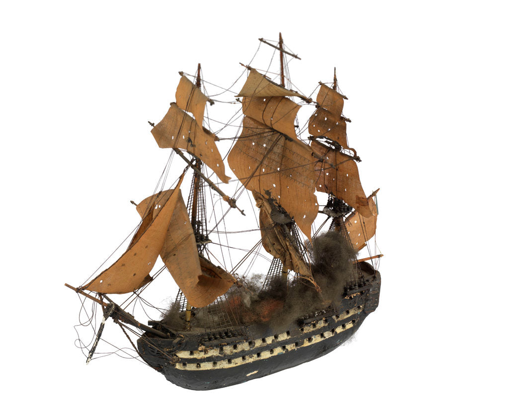 Detail of Warship; 74 guns by William Haines