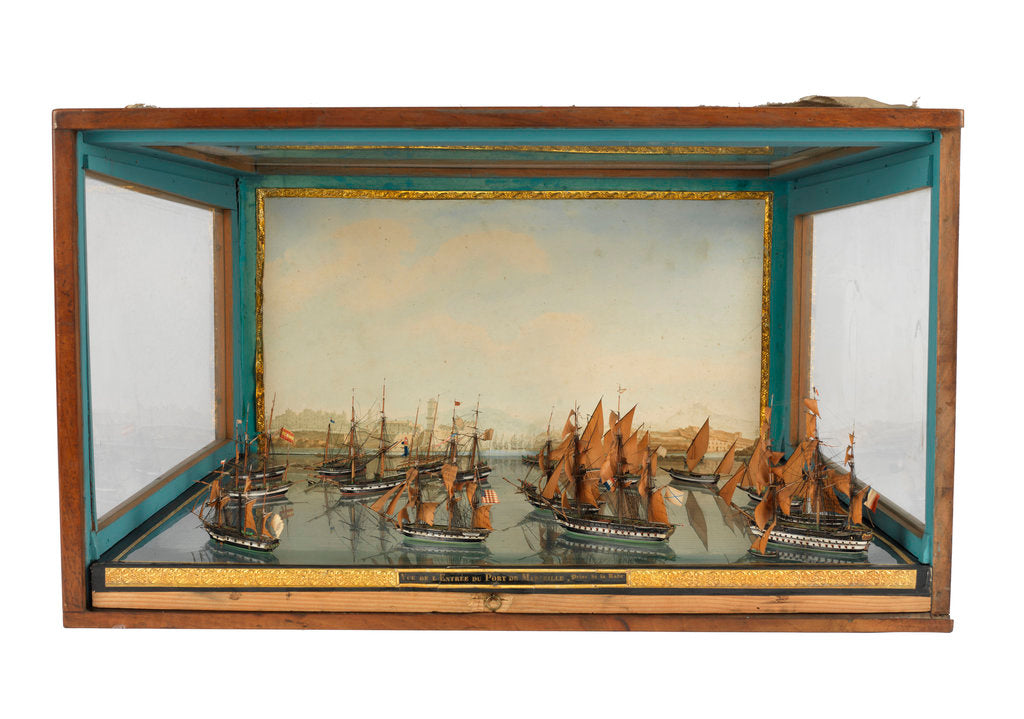 Detail of Model of the entance to the port of Marseille by unknown