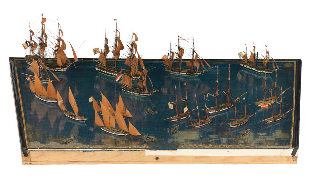 Detail of Model of the entance to the port of Marseille by unknown