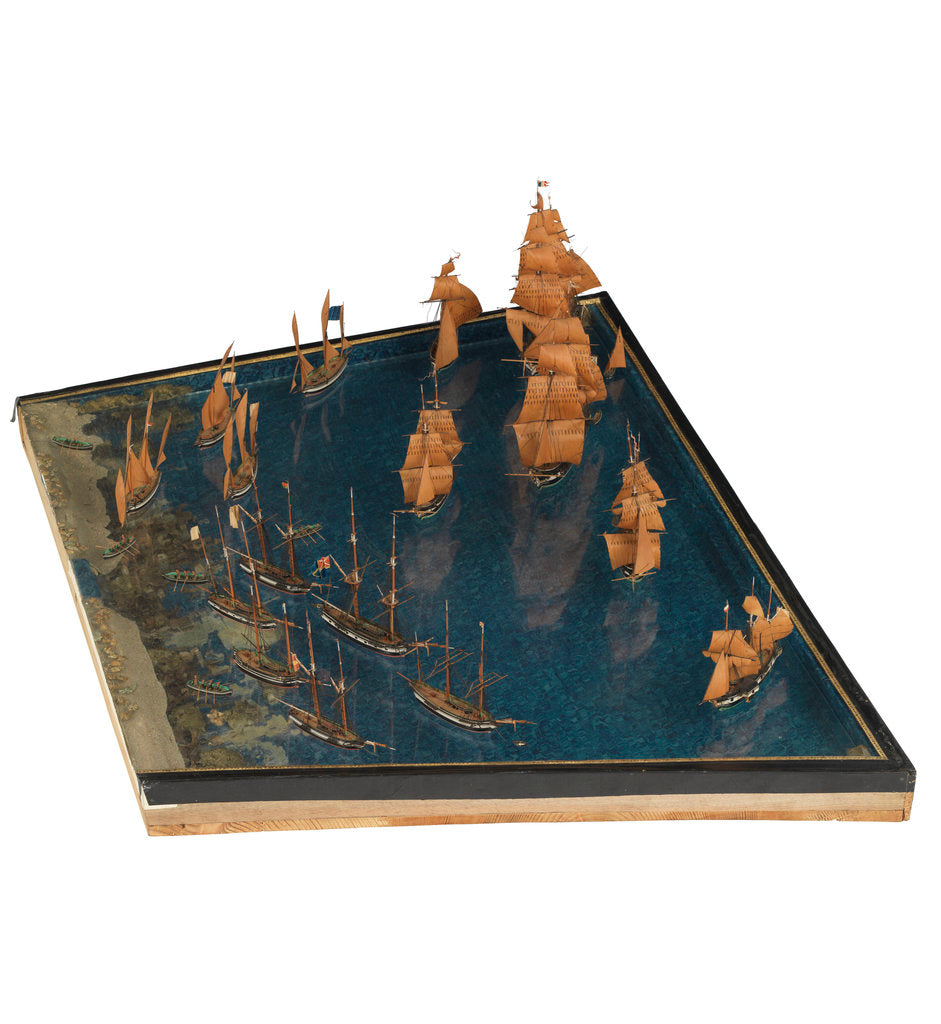 Detail of Model of the entance to the port of Marseille by unknown