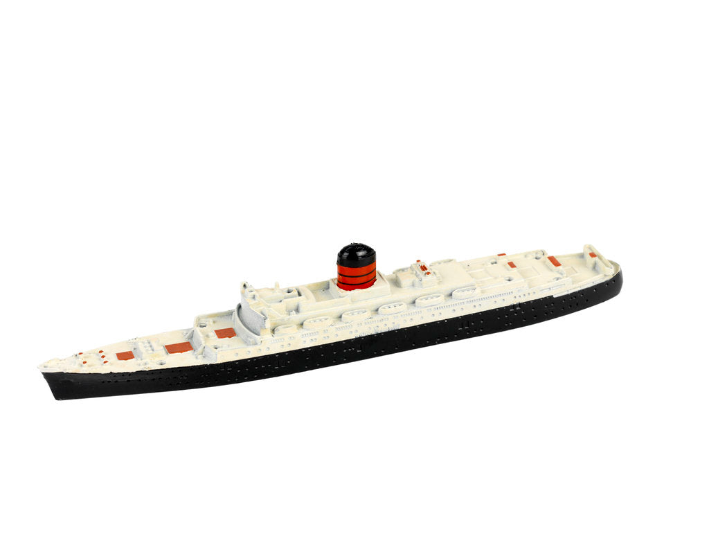 Detail of Model of passenger liner RMS 'Ivernia' (1954) by Tri-ang