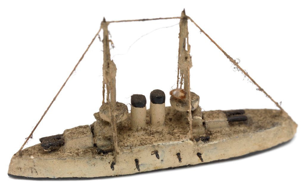 Detail of Instructional waterline recognition model of Japanese battleship HIJMS 'Asahi' (1899) by Gerald John Blake