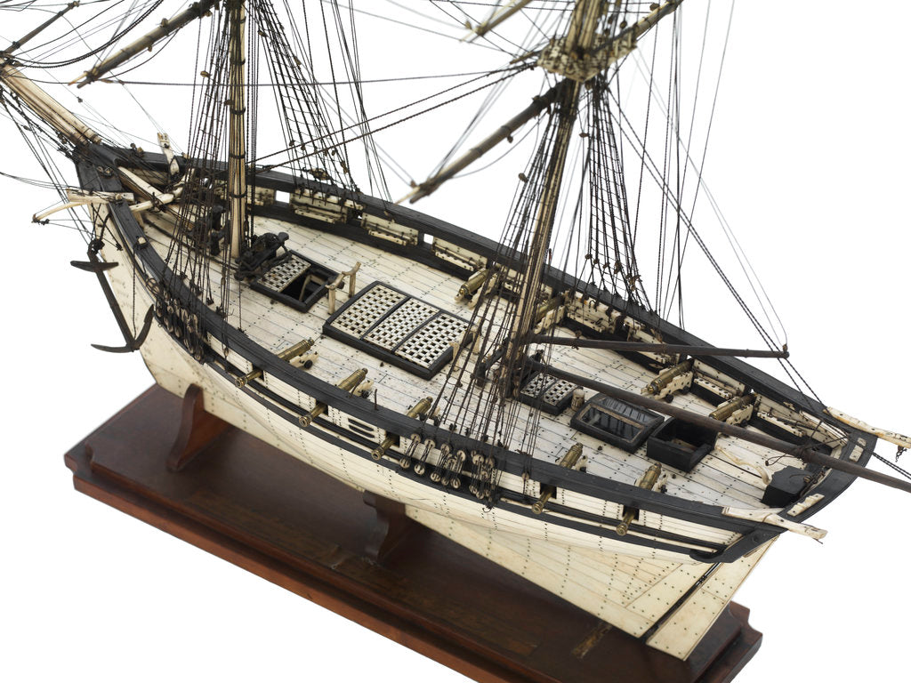 Detail of Brig Warship, 14 gun 'Joan D'Arc' (1800) by unknown