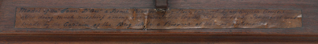 Detail of Brig Warship, 14-gun 'Joan D'Arc' (1800) by unknown