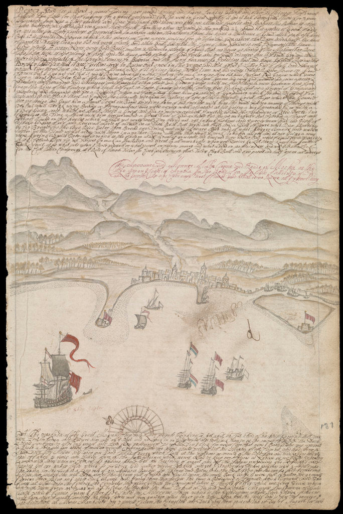 Detail of Plate from Edward Barlow's journal of his life at sea in king's ships, East & West Indiamen & other merchantmen from 1659 to 1703. by Edward Barlow