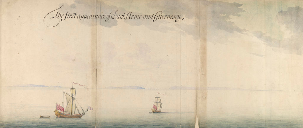 Detail of The first appearance of Sark Arme and Guernsey by Thomas Phillips