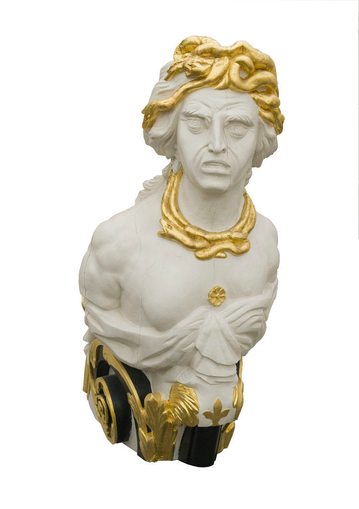 Detail of Medusa figurehead of HMS 'Implacable' by unknown