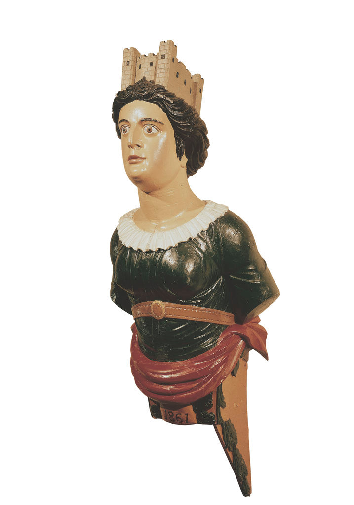 Detail of Figurehead of HMS 'London' by unknown