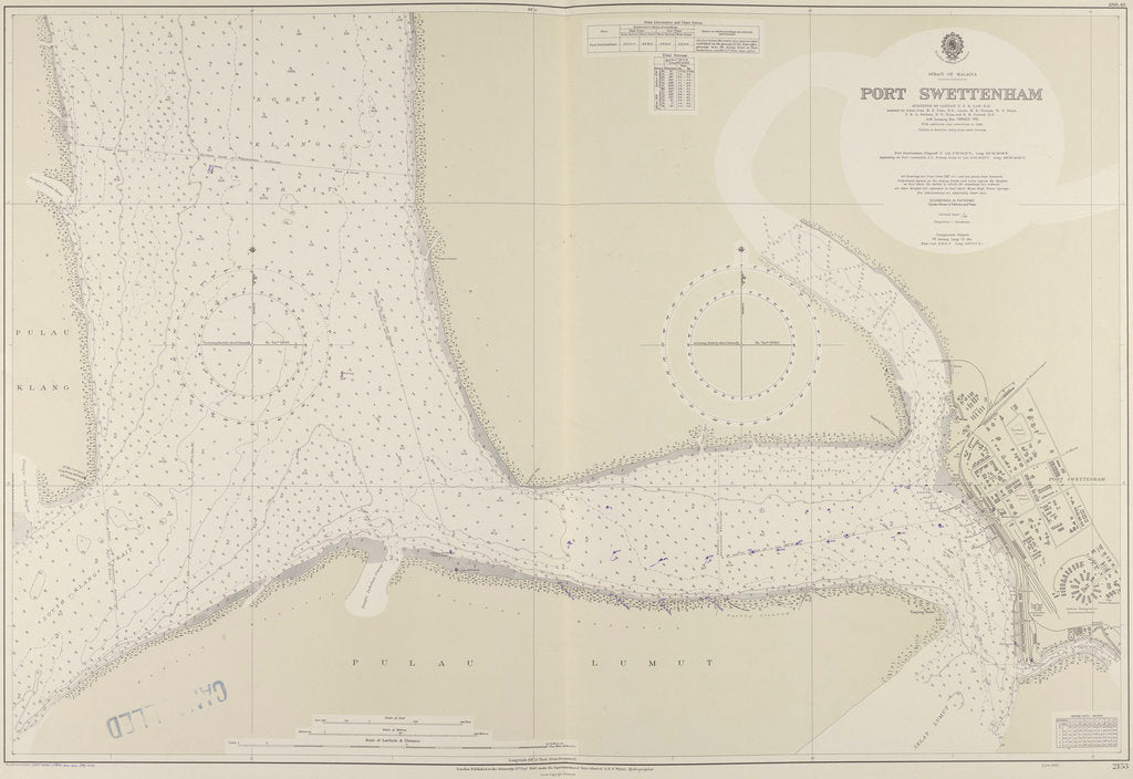 Detail of A chart of Port Swettenham by unknown