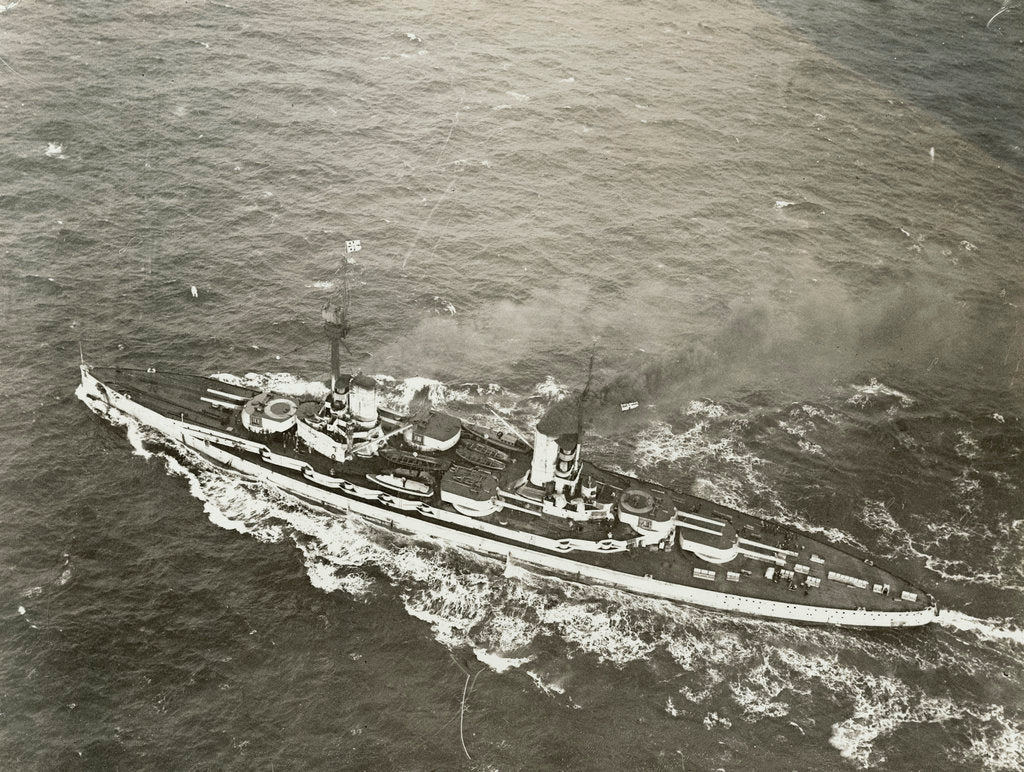 Detail of German Kaiser-class dreadnought battleship SMS 'Friedrich der Grosse' (1911) by unknown