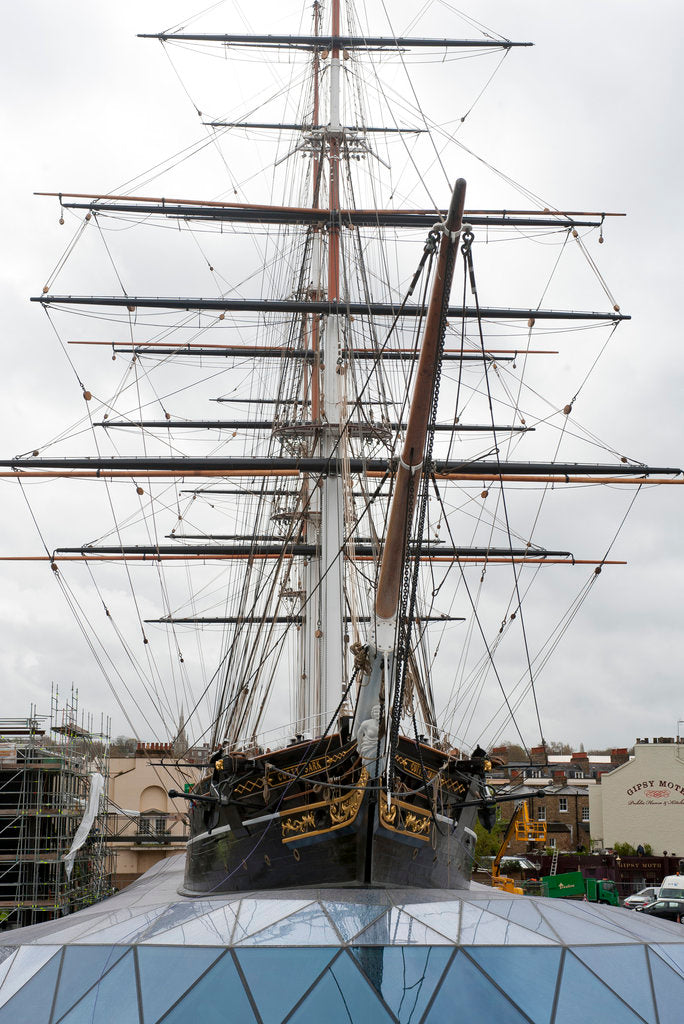 Detail of Refurbished clipper 'Cutty Sark' (1869), re-opened 25 April 2012 by National Maritime Museum