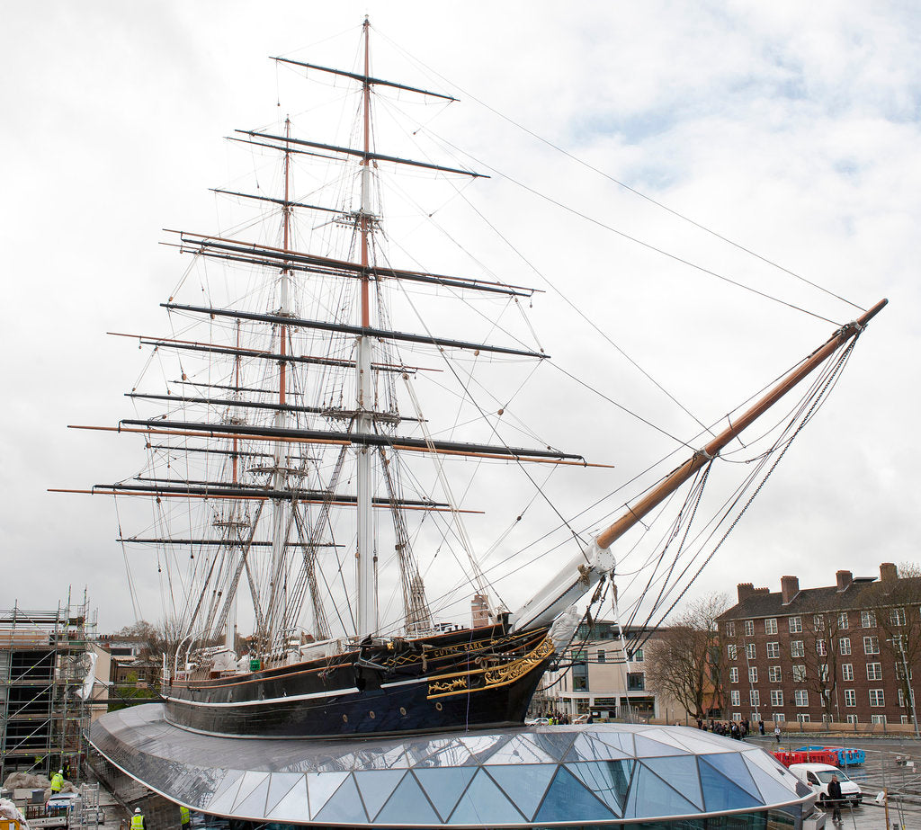 Detail of Refurbished clipper 'Cutty Sark' (1869), re-opened 25 April 2012 by National Maritime Museum