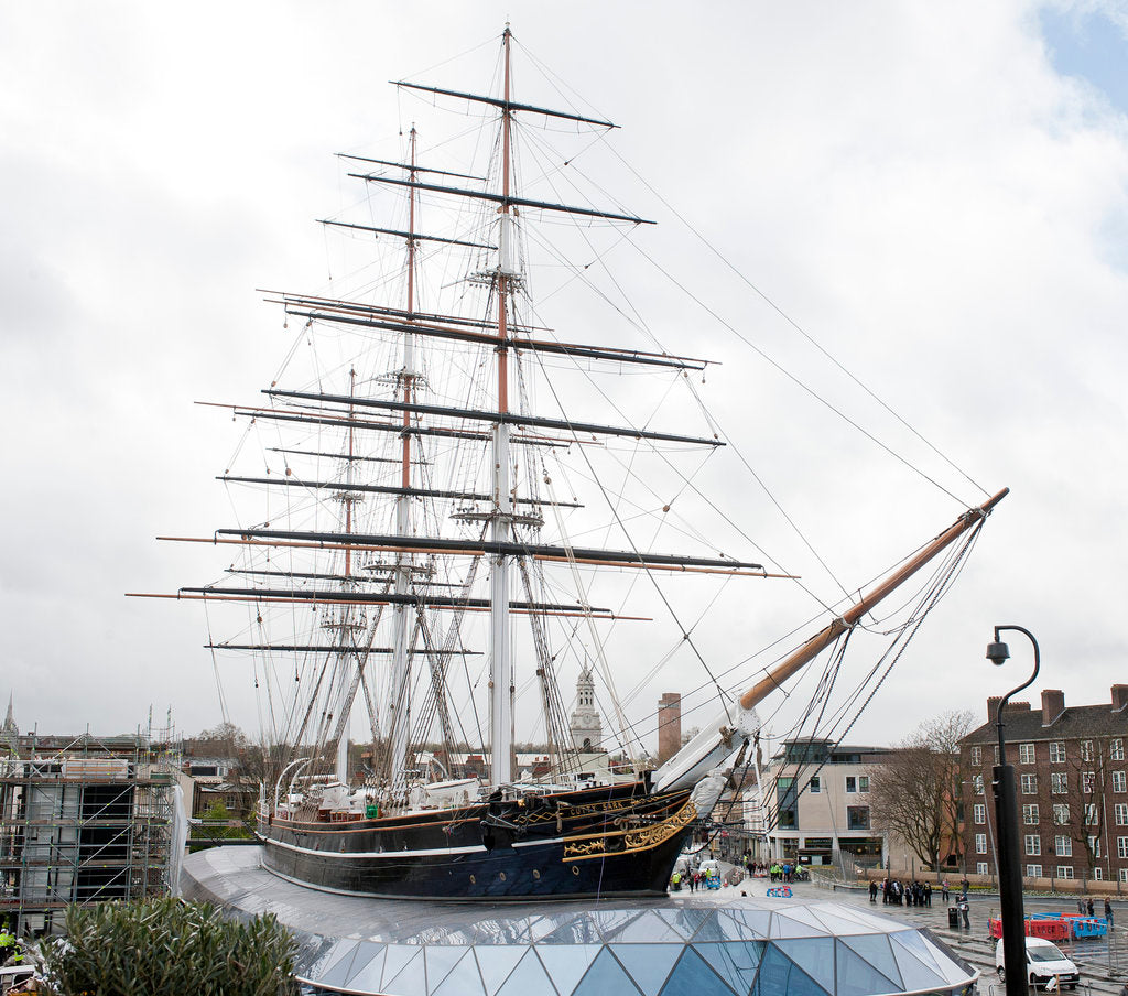 Detail of Refurbished clipper 'Cutty Sark' (1869), re-opened 25 April 2012 by National Maritime Museum