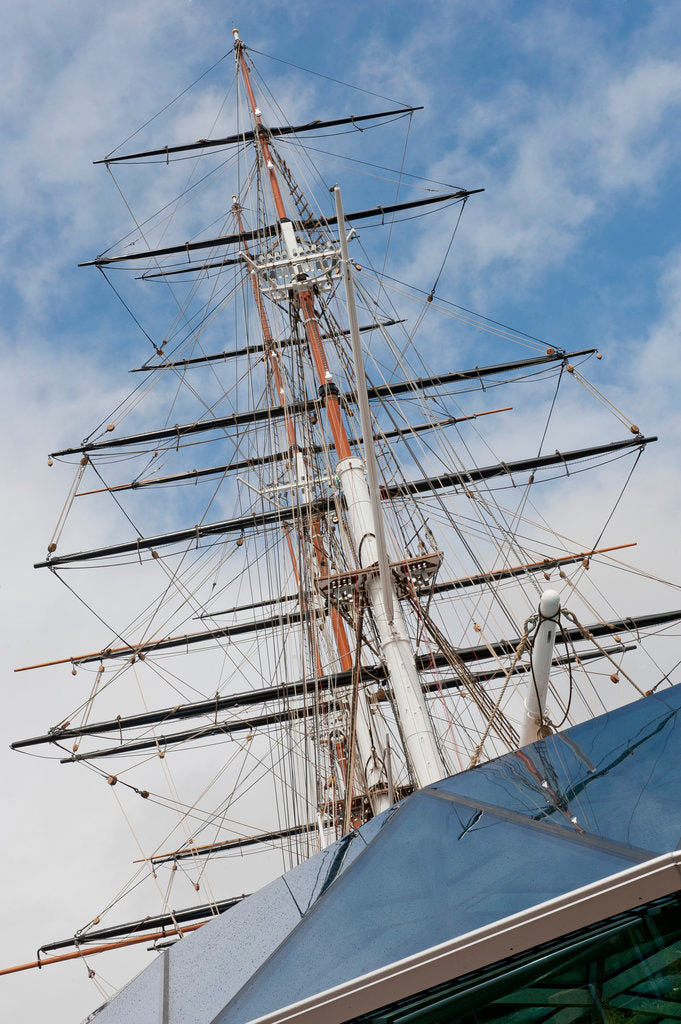 Detail of Refurbished clipper 'Cutty Sark' (1869), re-opened 25 April 2012 by National Maritime Museum