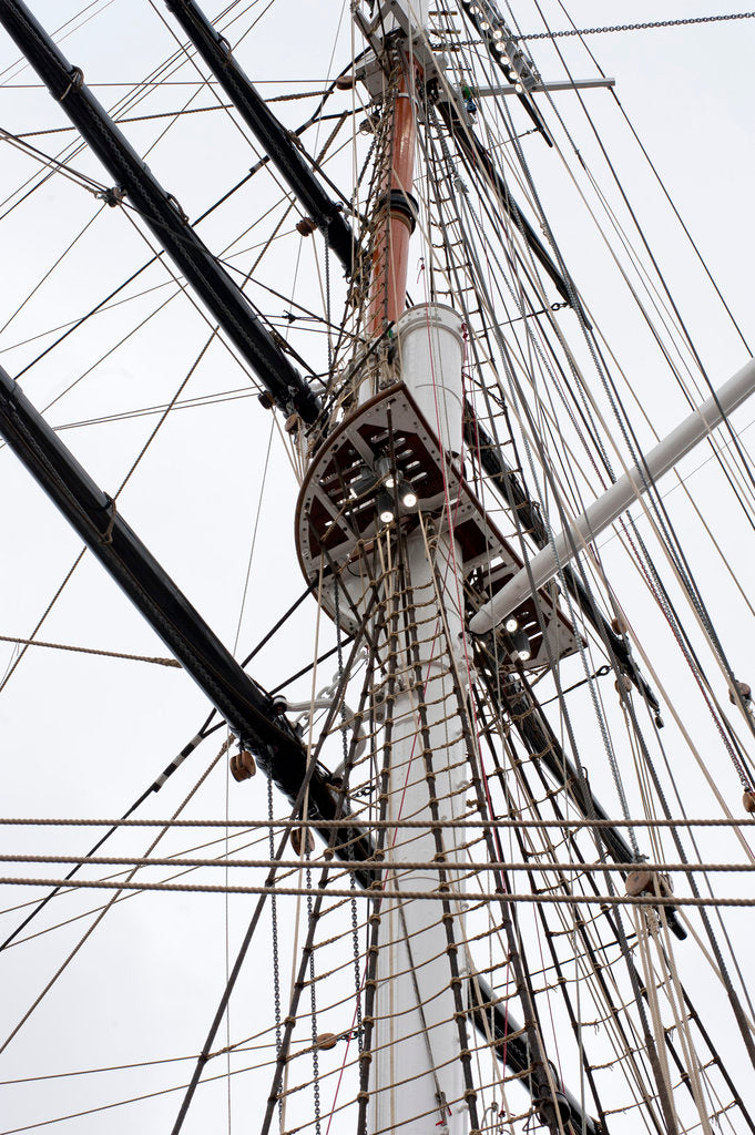 Detail of Refurbished clipper 'Cutty Sark' (1869), re-opened 25 April 2012 by Royal Museums Greenwich Photo Studio