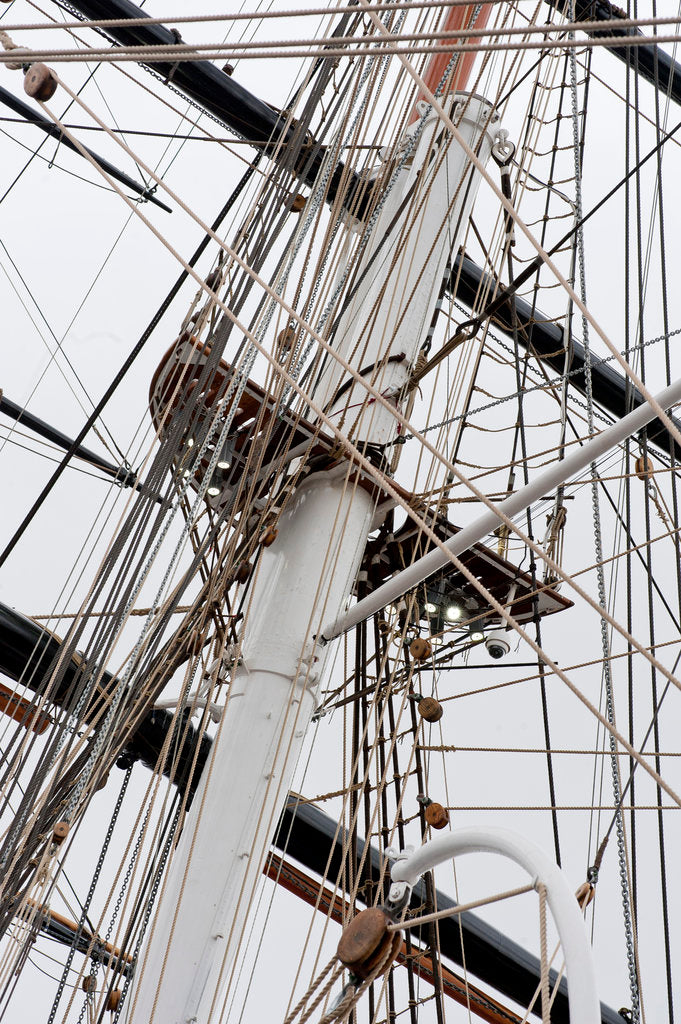 Detail of Refurbished clipper 'Cutty Sark' (1869), re-opened 25 April 2012 by National Maritime Museum