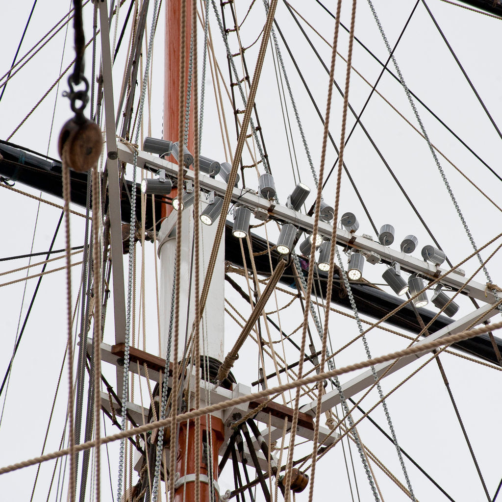 Detail of Refurbished clipper 'Cutty Sark' (1869), re-opened 25 April 2012 by National Maritime Museum