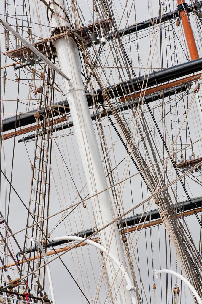 Detail of Refurbished clipper 'Cutty Sark' (1869), re-opened 25 April 2012 by Royal Museums Greenwich Photo Studio