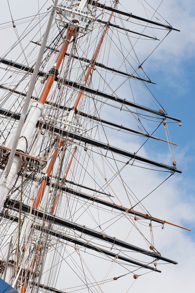 Detail of Refurbished clipper 'Cutty Sark' (1869), re-opened 25 April 2012 by National Maritime Museum