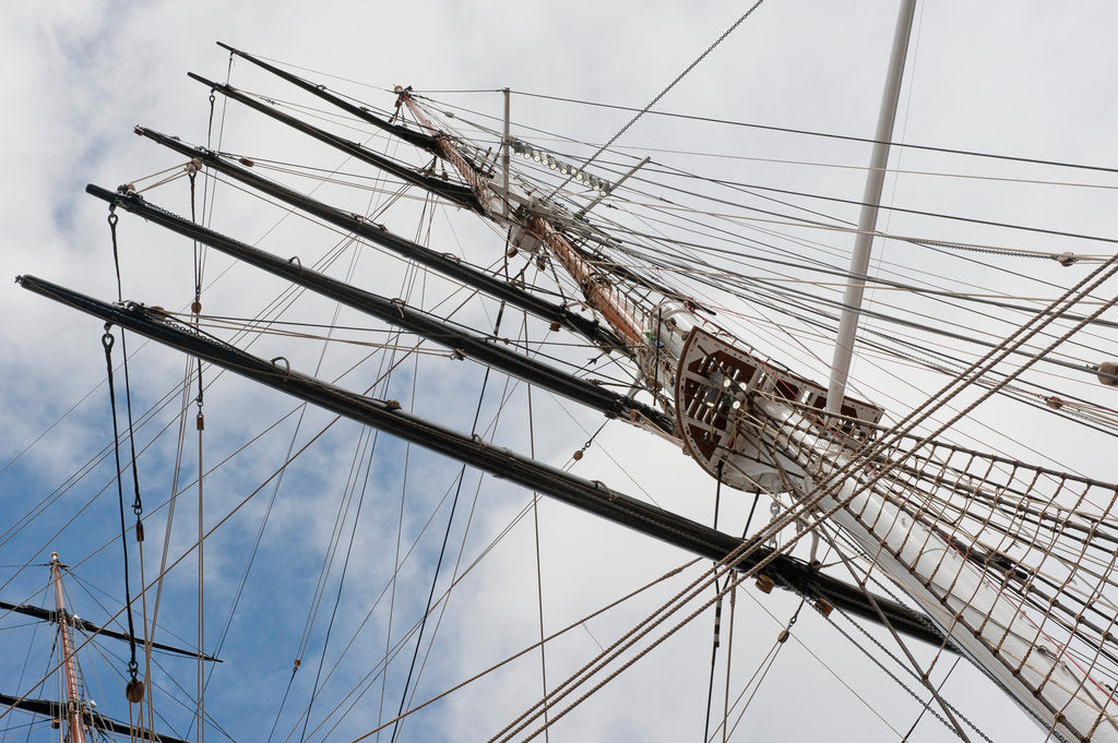 Detail of Refurbished clipper 'Cutty Sark' (1869), re-opened 25 April 2012 by National Maritime Museum