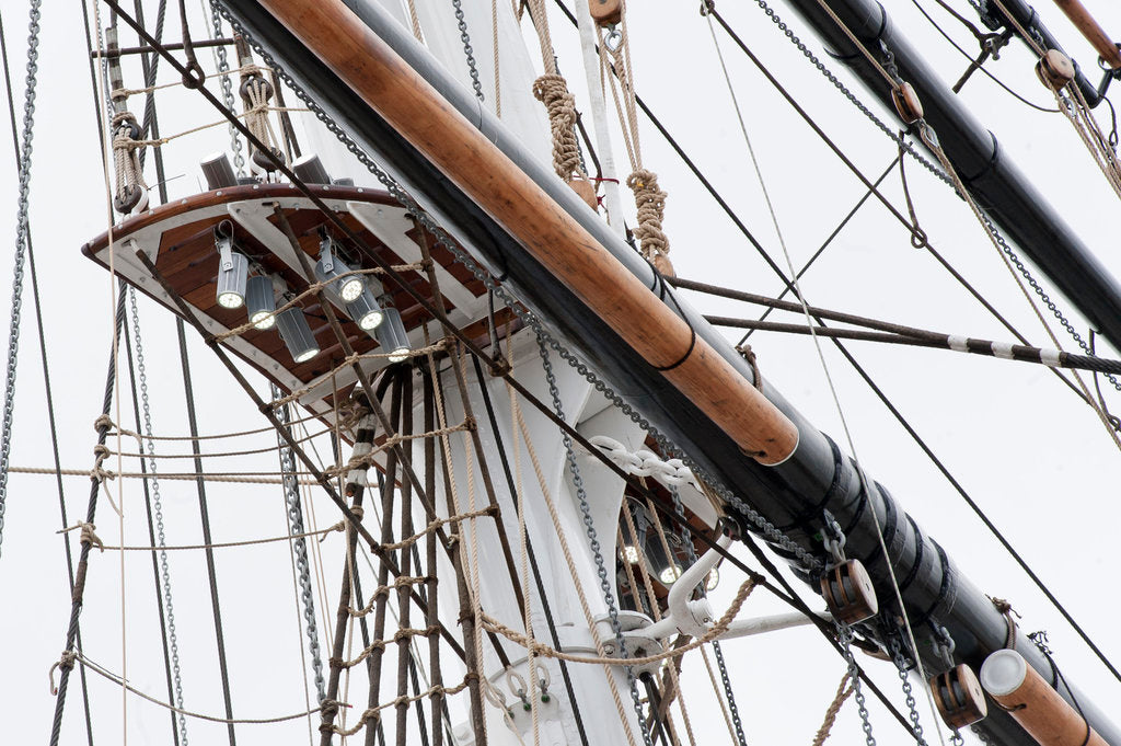 Detail of Refurbished clipper 'Cutty Sark' (1869), re-opened 25 April 2012 by National Maritime Museum