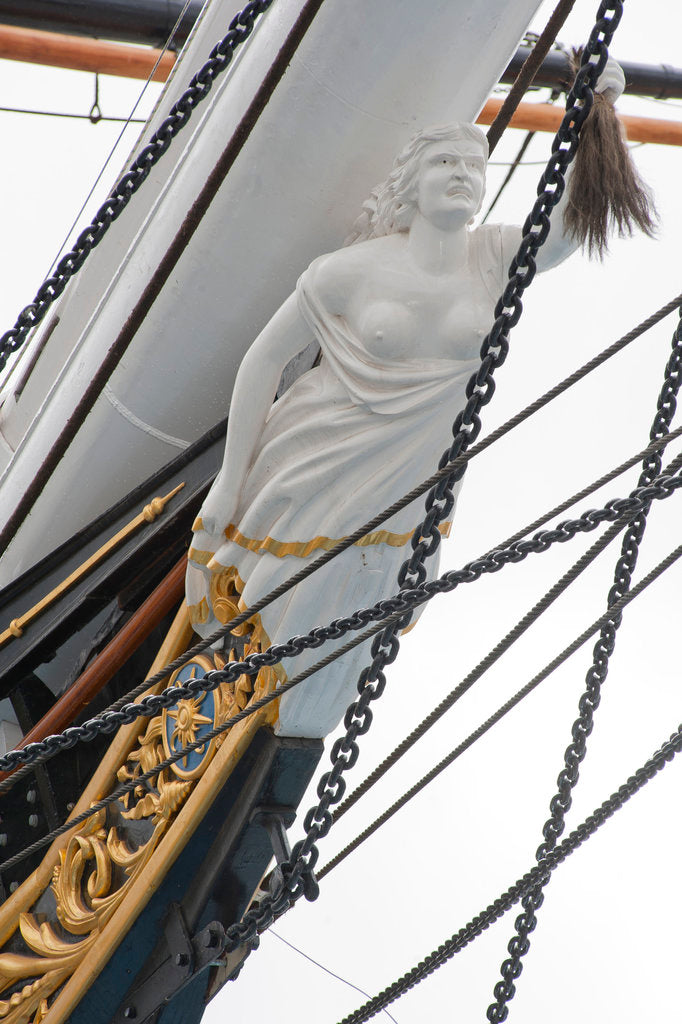 Detail of Refurbished clipper 'Cutty Sark' (1869), re-opened 25 April 2012 by Royal Museums Greenwich Photo Studio