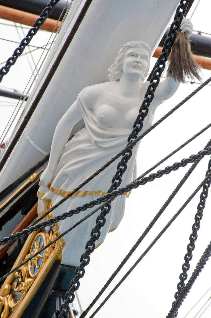 Detail of Refurbished clipper 'Cutty Sark' (1869), re-opened 25 April 2012 by Royal Museums Greenwich Photo Studio