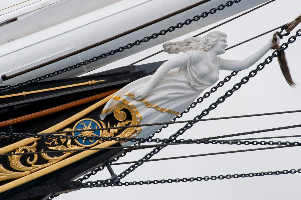 Detail of Refurbished clipper 'Cutty Sark' (1869), re-opened 25 April 2012 by Royal Museums Greenwich Photo Studio