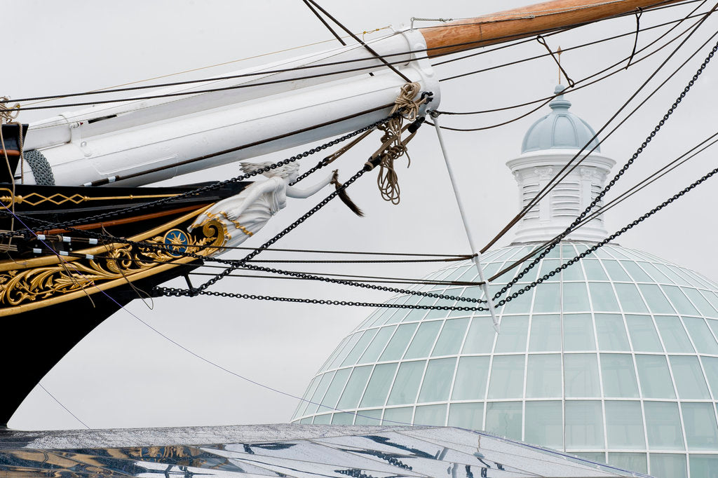 Detail of Refurbished clipper 'Cutty Sark' (1869), re-opened 25 April 2012 by National Maritime Museum