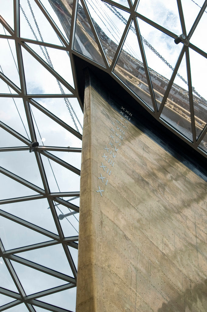 Detail of Refurbished clipper 'Cutty Sark' (1869), re-opened 25 April 2012 by National Maritime Museum