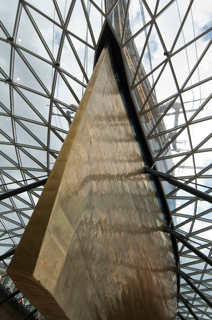 Detail of Refurbished clipper 'Cutty Sark' (1869), re-opened 25 April 2012 by National Maritime Museum