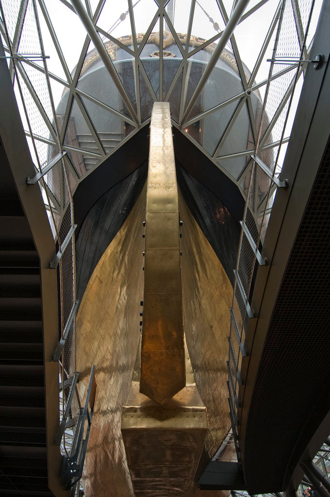 Detail of Refurbished clipper 'Cutty Sark' (1869), re-opened 25 April 2012 by National Maritime Museum