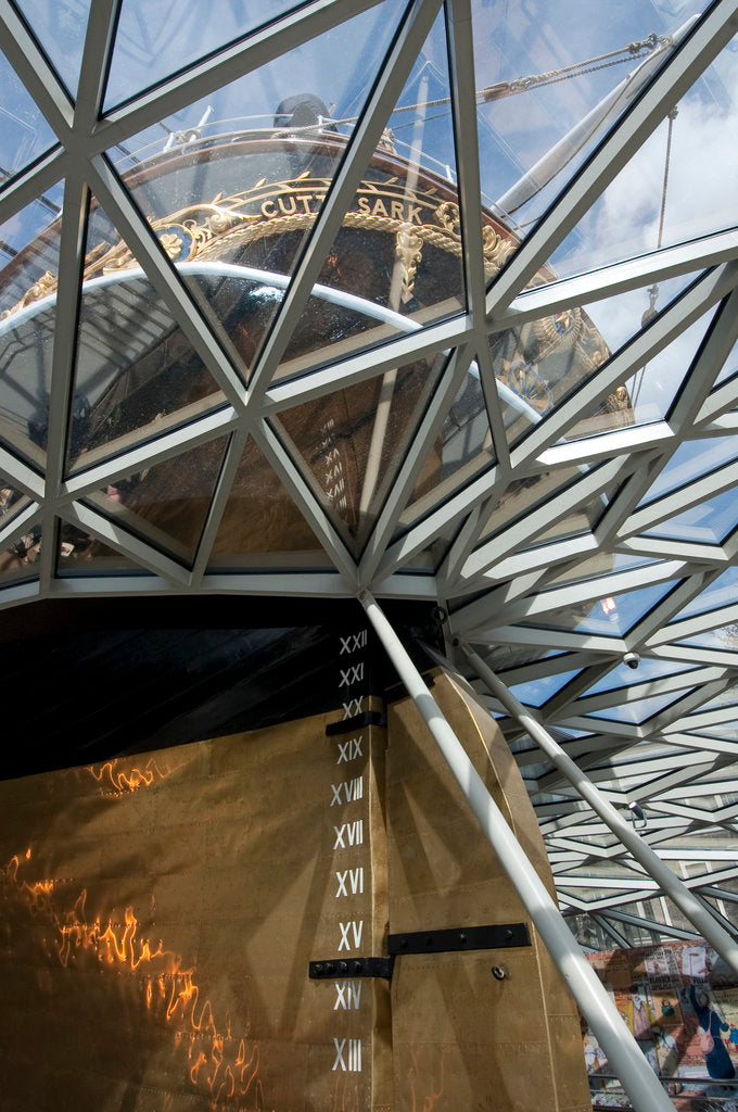 Detail of Refurbished clipper 'Cutty Sark' (1869), re-opened 25 April 2012 by National Maritime Museum