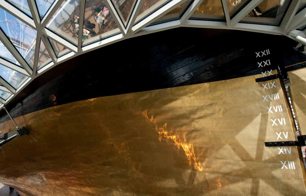 Detail of Refurbished clipper 'Cutty Sark' (1869), re-opened 25 April 2012 by National Maritime Museum