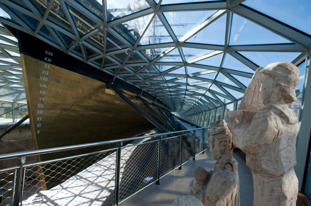 Detail of Refurbished clipper 'Cutty Sark' (1869), re-opened 25 April 2012 by National Maritime Museum