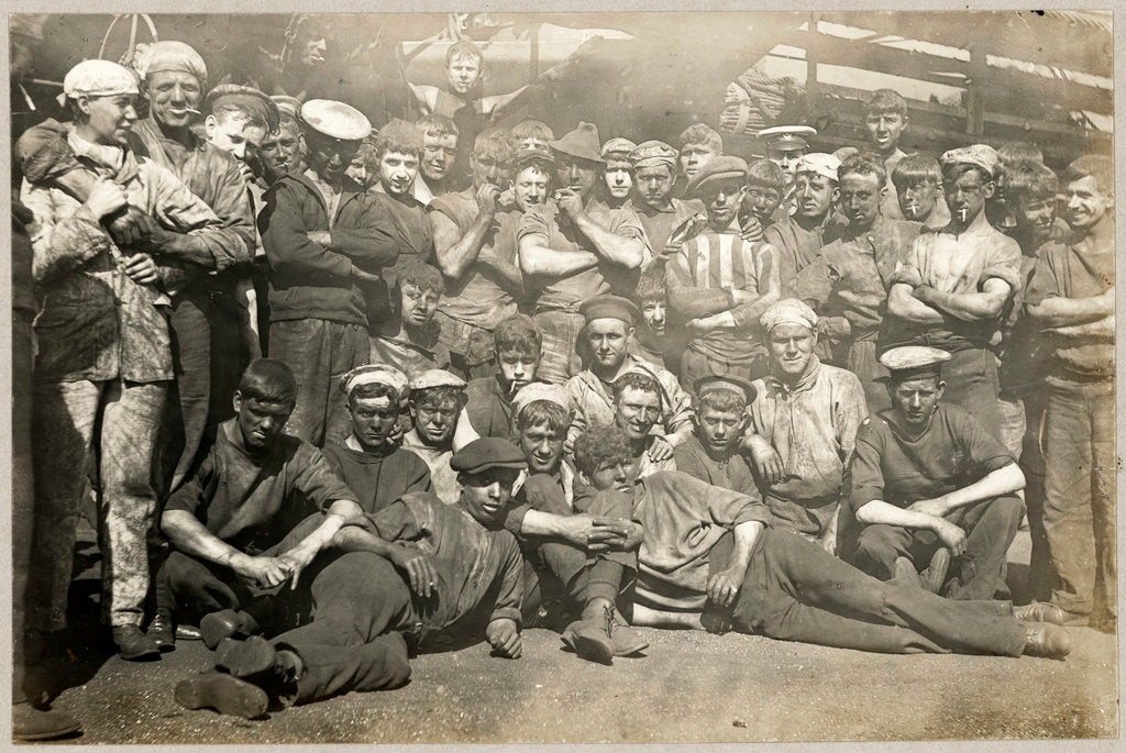 Detail of Group of Stokers in an album of Denis Q. Fildes, Commander RN 1906-1915 by unknown