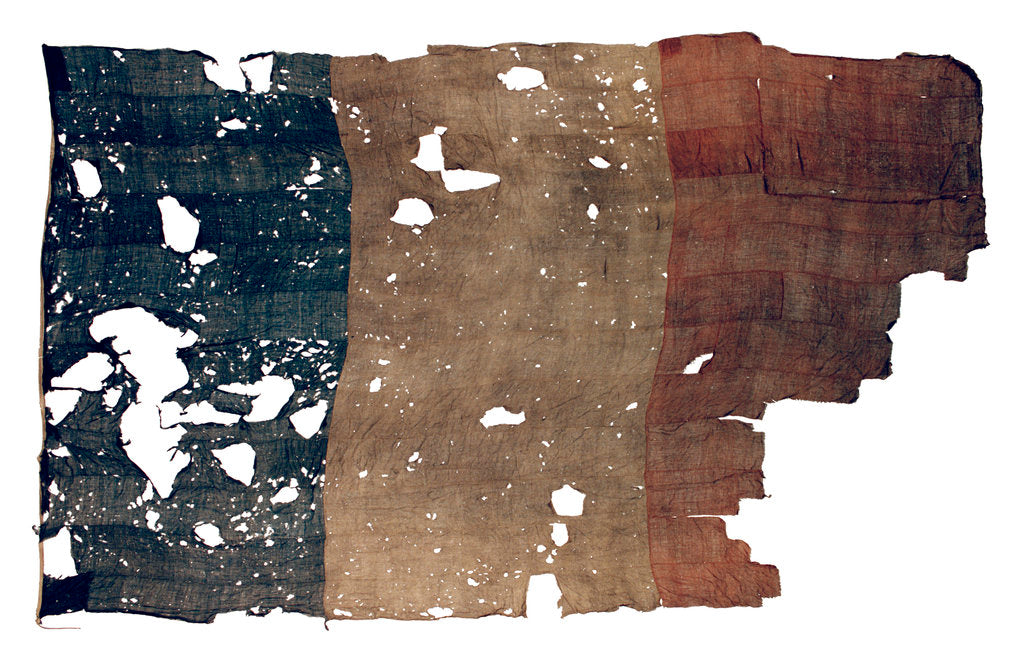 Detail of French naval ensign (1794-1814 and after 1830) by unknown