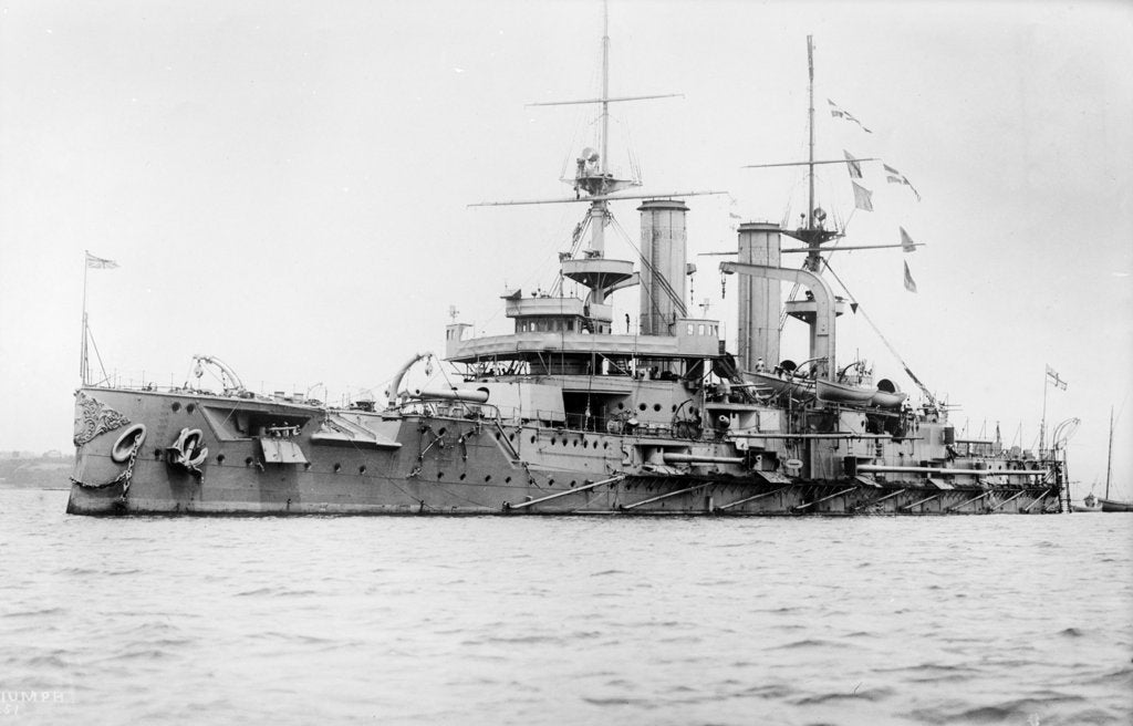 Detail of Battleship HMS 'Triumph' (1903) by unknown