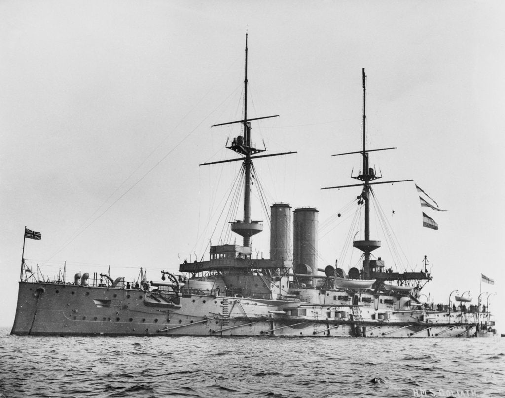 Detail of Battleship HMS 'Goliath' (1898) by unknown