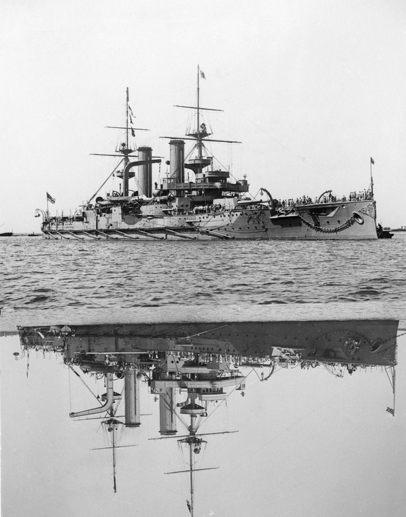 Detail of Battleship HMS 'Triumph' (1903) by unknown