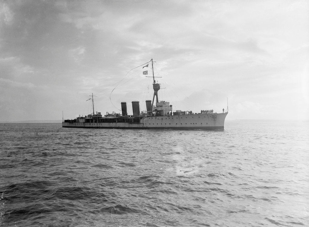 Detail of Light cruiser HMS 'Caroline' (1914) by unknown