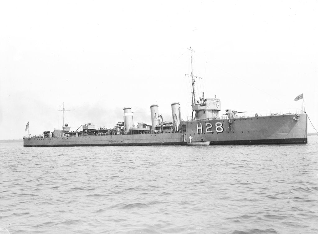 Detail of HMS 'Orpheus' (1916), destroyer by unknown