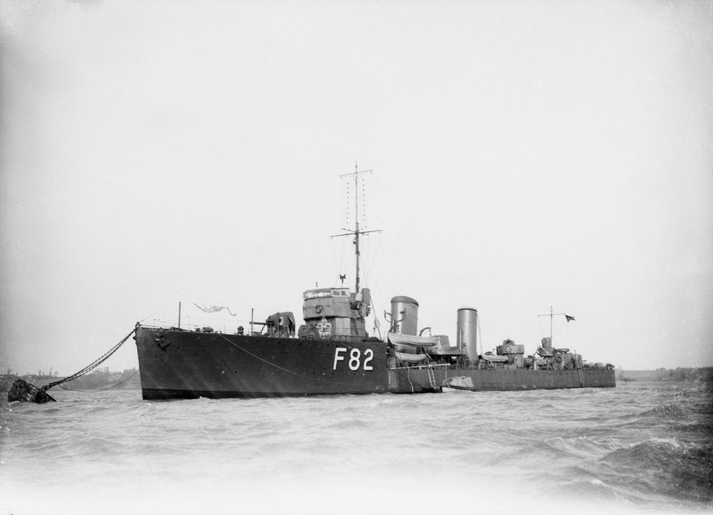 Detail of Destroyer HMS 'Truculent' (1917) by unknown