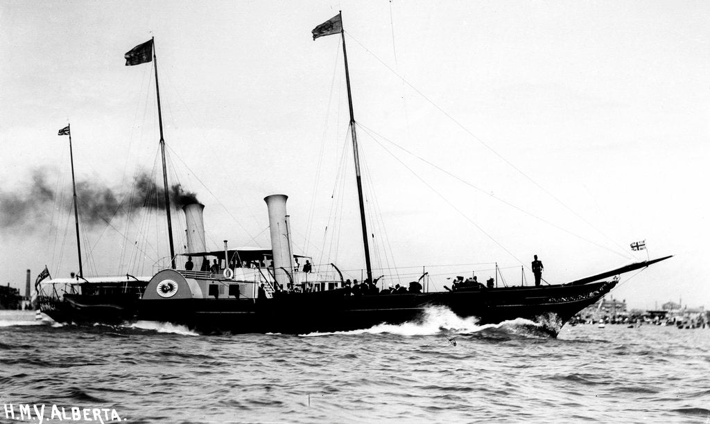 Detail of Royal yacht HMS 'Alberta' (GB, 1863) by unknown