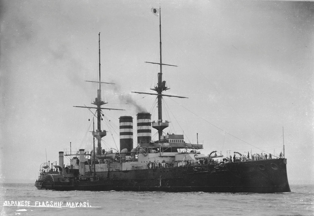 Detail of Japanese battleship HIJMS 'Mikasa' (1900) by unknown
