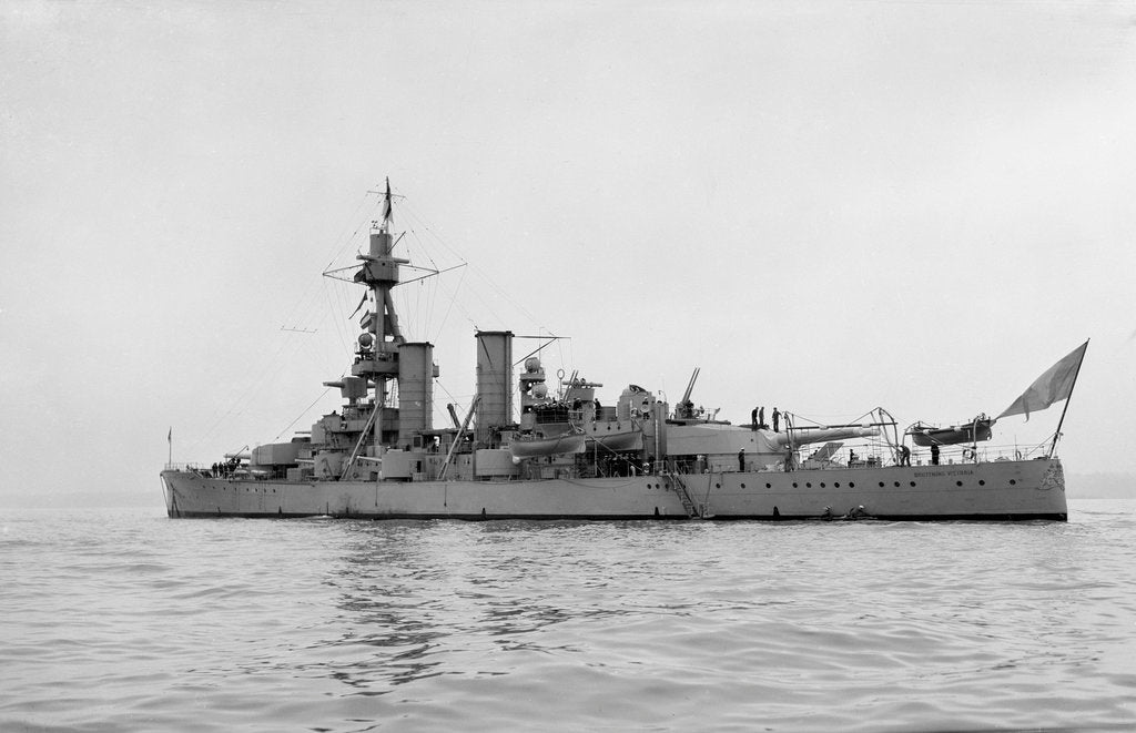 Detail of Coast defence battleship 'Drottning Victoria' (Swe, 1917) by unknown