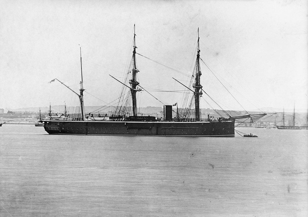 Detail of HMS 'Vanguard' (1870) by unknown