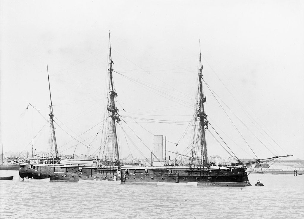 Detail of Wooden screw sloop HMS 'Vestal' (1874) by unknown