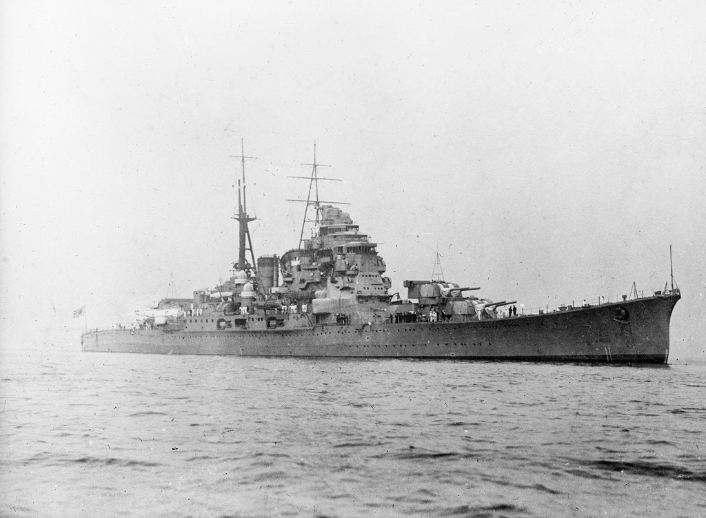 Detail of The cruiser 'Chokai' (Japan, 1931) by unknown